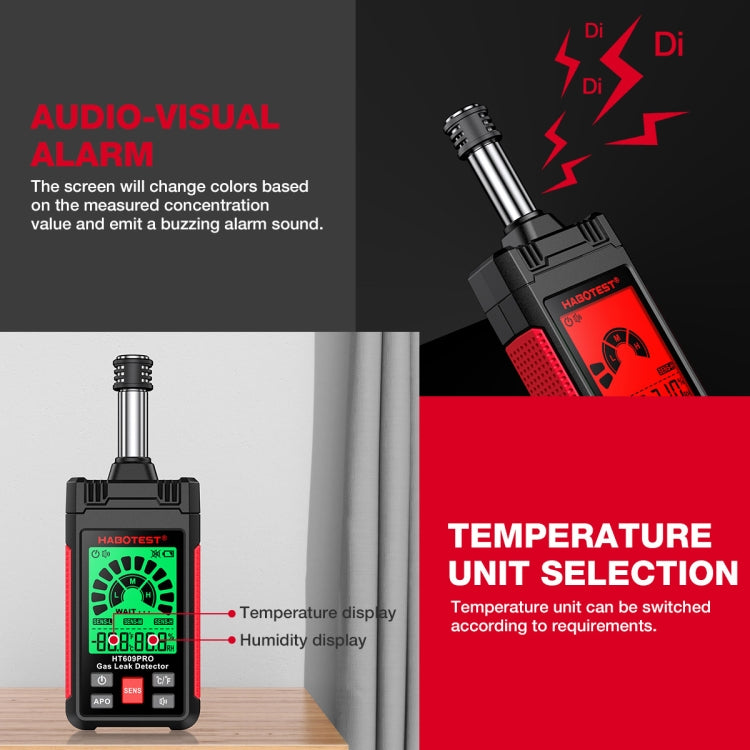 HABOTEST Combustible Gas Methane Leak Detector - free shipping - PMC Jewellery - Order now!