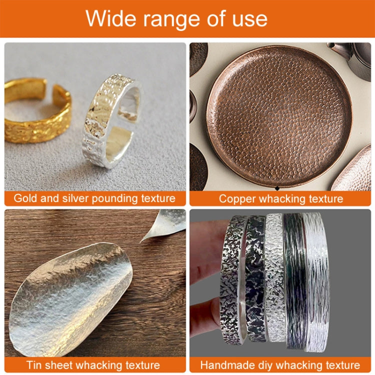 Handmade DIY Square Hammer Gold And Silver Jewelry Texture Hammer, Model: No.4 - free shipping - PMc TechLife - Order now!