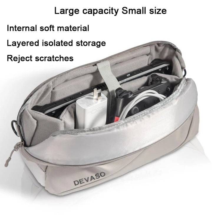 DEVASO Handheld Universal Storage Bag Crossbody Bag(Silver Enlarge) - free shipping - PMC Jewellery - Order now!
