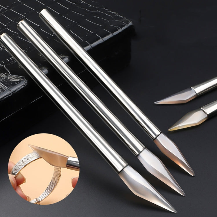 Gold And Silver Jewelry Polishing Scraping Shining Agate Knife Sanding Tool, Model: Wood Handle Knife - Jewelry Tools by PMC Jewellery | Online Shopping South Africa | PMC Jewellery | Buy Now Pay Later Mobicred