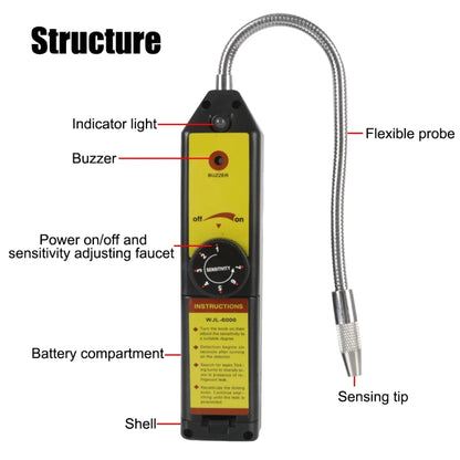 Car Halogen Air Conditioning Refrigerant Leak Detector, Model: WJL-6000 - Gas Monitor by PMC Jewellery | Online Shopping South Africa | PMC Jewellery | Buy Now Pay Later Mobicred