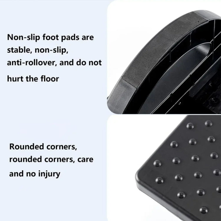 Office Footrest Footstool Under Desk Step Stool(Black) - free shipping - PMC TechLife - Order now!