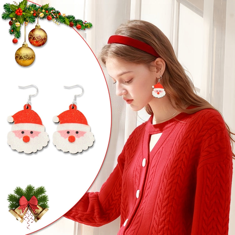 Christmas Element Cartoon Decoration Earrings Shiny Earrings, Spec: Flower - free shipping - PMc TechLife - Order now!