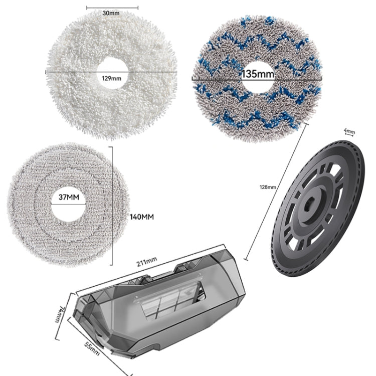 For Dreame X40 / X40 Pro Robot Vacuum Replacement Brush Cover Black - For Xiaomi Accessories by PMc TechLife | Online Shopping South Africa | PMc TechLife | Buy Now Pay Later Mobicred
