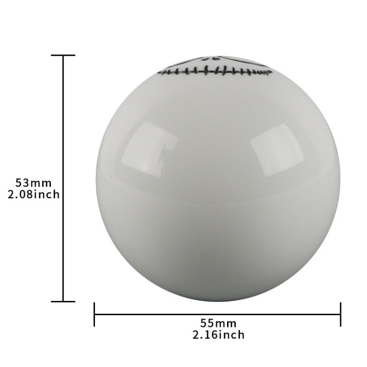 Car Modification Ghost Face Sphere Manual Shift Header(White) - Shift Knob by PMC Jewellery | Online Shopping South Africa | PMC Jewellery | Buy Now Pay Later Mobicred