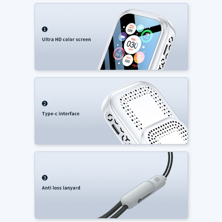 Haze Dust Air Quality Temperature Humidity Detector(Black) - Air & Water Quality Tester by PMC TechLife | Online Shopping South Africa | PMC TechLife | Buy Now Pay Later Mobicred