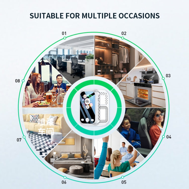 Haze Dust Air Quality Temperature Humidity Detector(Black) - Air & Water Quality Tester by PMC TechLife | Online Shopping South Africa | PMC TechLife | Buy Now Pay Later Mobicred