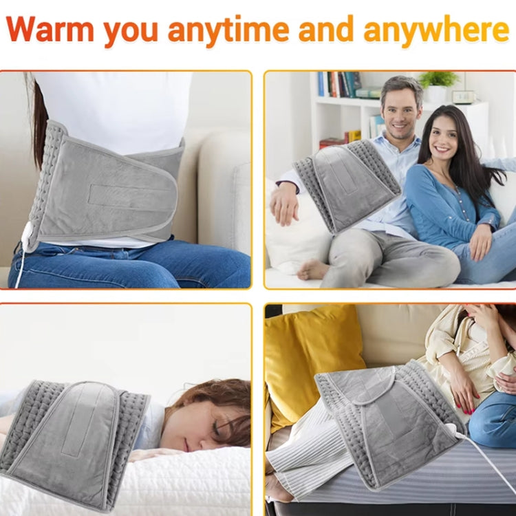 Electric Heating Blanket Physiotherapy Heating Pad Office Home Temperature Control Waist Belt Warming Blanket, Plug: AU Plug(Gray) - Electric Blankets by PMC Jewellery | Online Shopping South Africa | PMC Jewellery | Buy Now Pay Later Mobicred