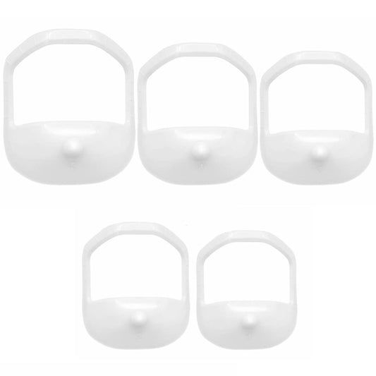 5pcs / Set Beard Styling Guide Template Men Shaving Assistance Tools(White) - Accessories by PMC Jewellery | Online Shopping South Africa | PMC Jewellery | Buy Now Pay Later Mobicred