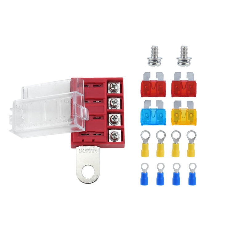 4-way RV Yacht Ignition Protection Battery Terminal Fuse Block, Specification: Two - Fuse by PMC Jewellery | Online Shopping South Africa | PMC Jewellery | Buy Now Pay Later Mobicred