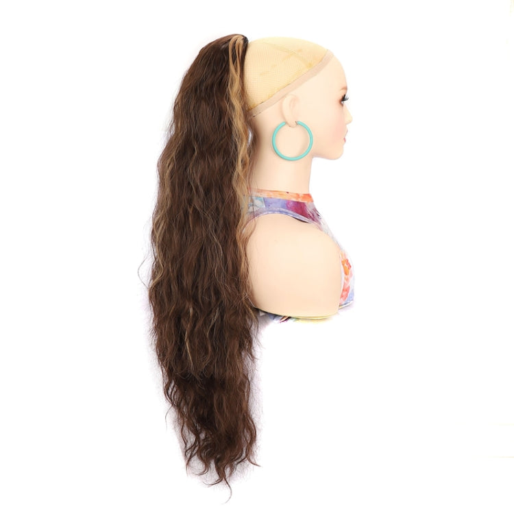 Ladies Extended Woolly Curly Rope Pulling Mesh Ponytail Wig, Color: 10H24# - free shipping - PMC TechLife - Order now!