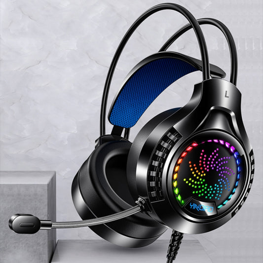 YINDIAO Q7 Colorful Light Computer Wired Headset USB Gaming Headset USB7.1 Sound Card Black - Multimedia Headset by YINDIAO | Online Shopping South Africa | PMC Jewellery | Buy Now Pay Later Mobicred