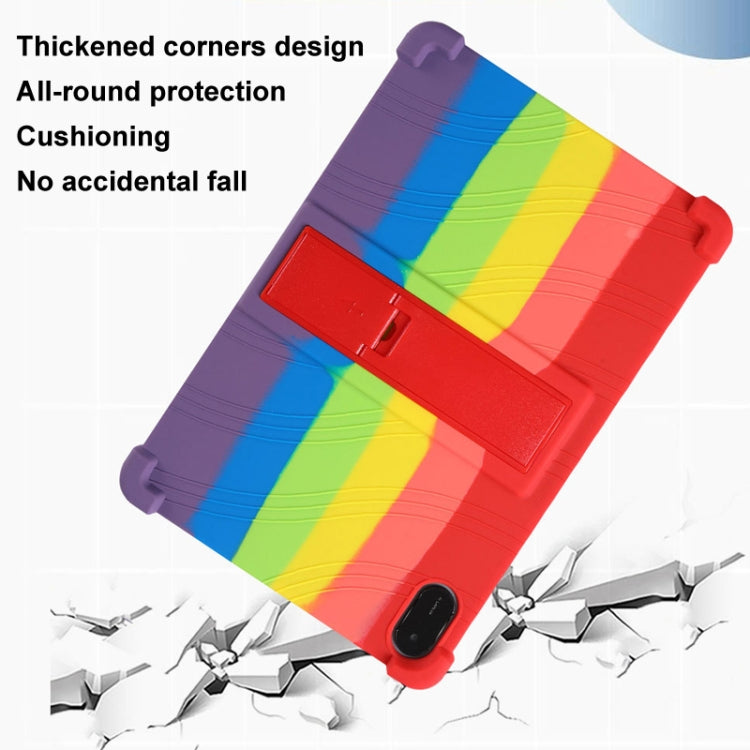 For Honor Pad X9 Shockproof Silicone Tablet Protective Case With Holder(Black) - Honor by PMC TechLife | Online Shopping South Africa | PMC TechLife | Buy Now Pay Later Mobicred