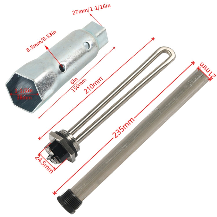 Water Heater Heating Element For RV Camper, Specifications: 120V Heating Tube + Sleeve - Others by PMC Jewellery | Online Shopping South Africa | PMC Jewellery | Buy Now Pay Later Mobicred