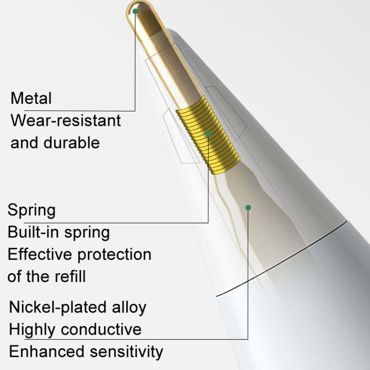 For Apple Pencil Series Replacement Nibs Modified Nibs, Style: 3.0 Round Head White Shell Gold Tip - Pencil Accessories by PMc TechLife | Online Shopping South Africa | PMc TechLife | Buy Now Pay Later Mobicred