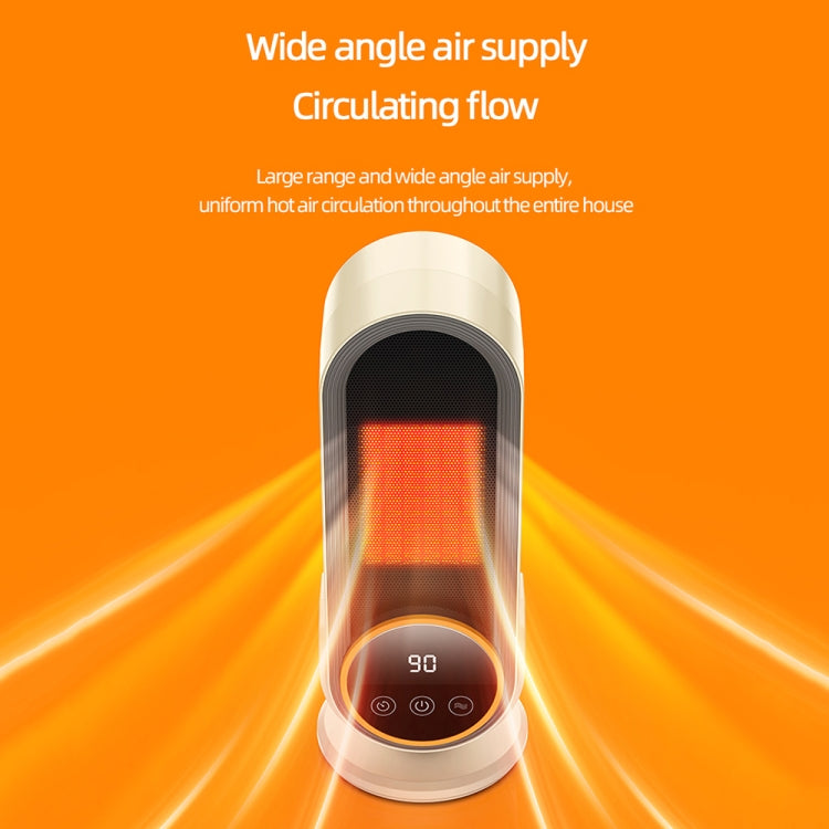 E68S 1200W PTC Ceramic Heating Desktop Smart Electric Heater, Plug: EU Plug(Remote Control Model) - Electric Heaters by PMC TechLife | Online Shopping South Africa | PMC TechLife | Buy Now Pay Later Mobicred