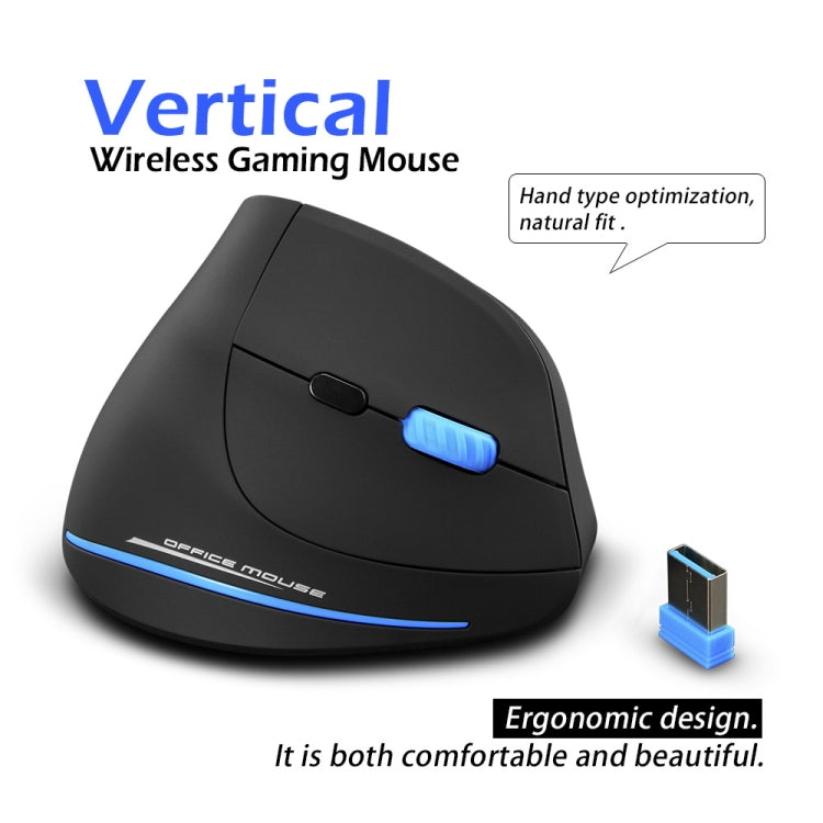 ZELOTES F-35A 6-Buttons Vertical Grip Ergonomic Rechargeable Wireless Mouse(Wireless Version) - free shipping - PMC TechLife - Order now!