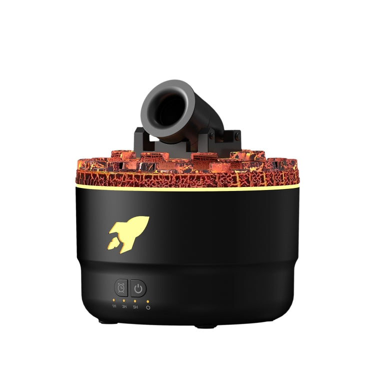 Turret Shape Aromatherapy Humidifier With 3-speed Timer 7-color Atmosphere Light US Plug Black - Air Purifiers & Accessories by PMc TechLife | Online Shopping South Africa | PMc TechLife | Buy Now Pay Later Mobicred