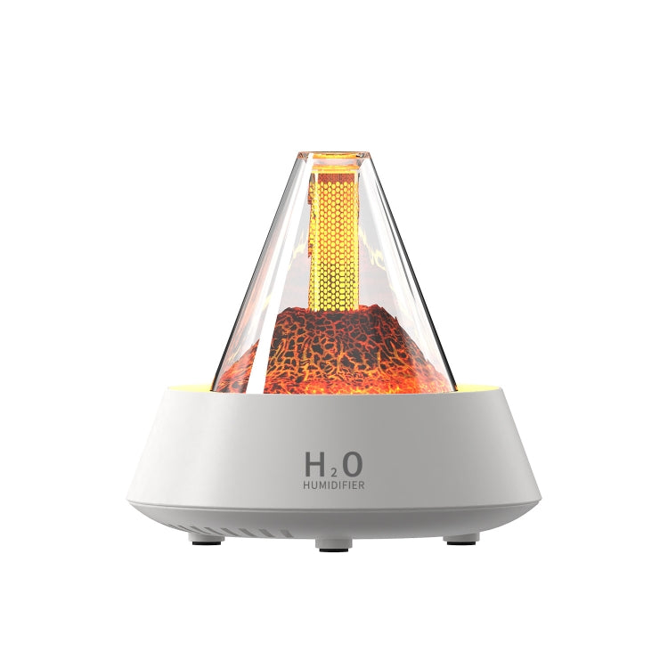80ml Volcanic Lava Aromatherapy Humidifier With Colorful Lights USB Plug Power(White) - free shipping - PMC TechLife - Order now!