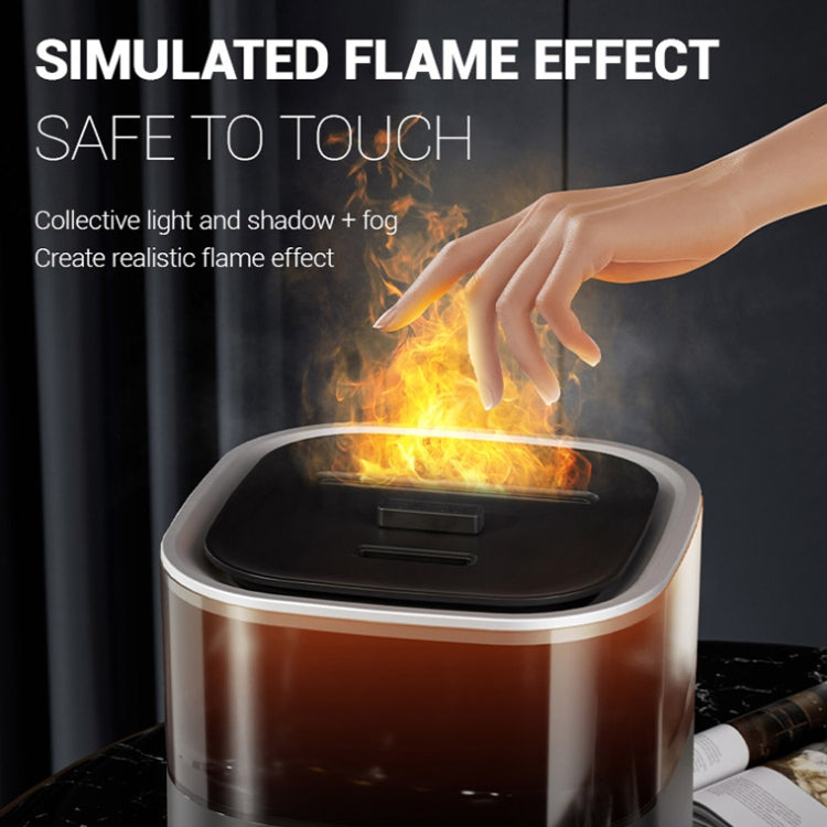 JSQ-58 1.1L large Capacity Digital Display Flame Atomization Humidifier, Color: Matt Black(UK Plug) - free shipping - PMC TechLife - Order now!
