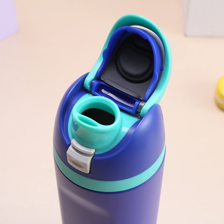 Replacement Lid for Owala Freesi Cup No Leakage One Button Open With Carry Loop(White Blue) - Vacuum Thermoses & Cups by PMc TechLife | Online Shopping South Africa | PMc TechLife | Buy Now Pay Later Mobicred