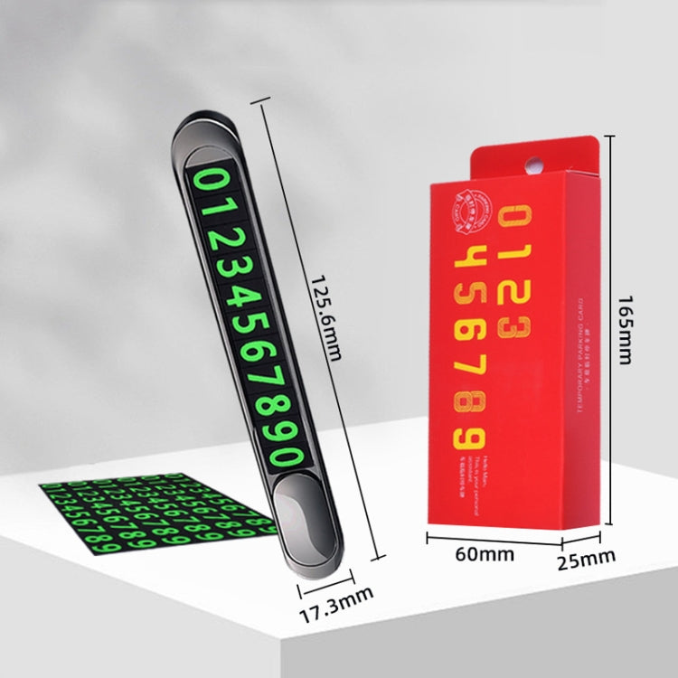 T1 Car Hidden Moving Phone Plate Vehicle Temporary Parking Number Board(Black) - Parking Card by PMC TechLife | Online Shopping South Africa | PMC TechLife | Buy Now Pay Later Mobicred