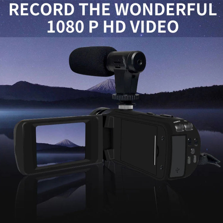 16MP 16X Digital Zoom Vlogging Camera Video Camcorder with 2.4 Inch Flip Screen, Spec: Standard AU Plug - Video Cameras by PMC TechLife | Online Shopping South Africa | PMC TechLife | Buy Now Pay Later Mobicred