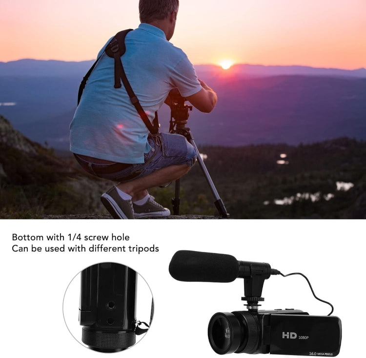 16MP 16X Digital Zoom Vlogging Camera Video Camcorder with 2.4 Inch Flip Screen, Spec: Standard AU Plug - Video Cameras by PMC TechLife | Online Shopping South Africa | PMC TechLife | Buy Now Pay Later Mobicred