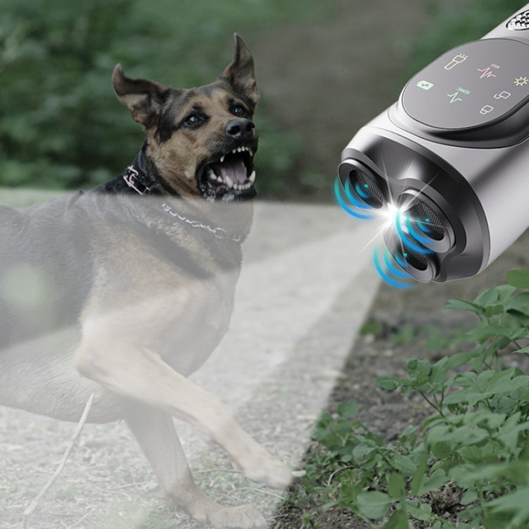 Ultrasonic Three-head Barking Stopper Dog Training Device with Flashing Light - Training Aids by PMC TechLife | Online Shopping South Africa | PMC TechLife | Buy Now Pay Later Mobicred