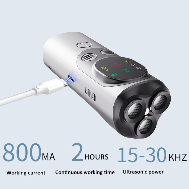 Ultrasonic Three-head Barking Stopper Dog Training Device with Flashing Light - Training Aids by PMC TechLife | Online Shopping South Africa | PMC TechLife | Buy Now Pay Later Mobicred