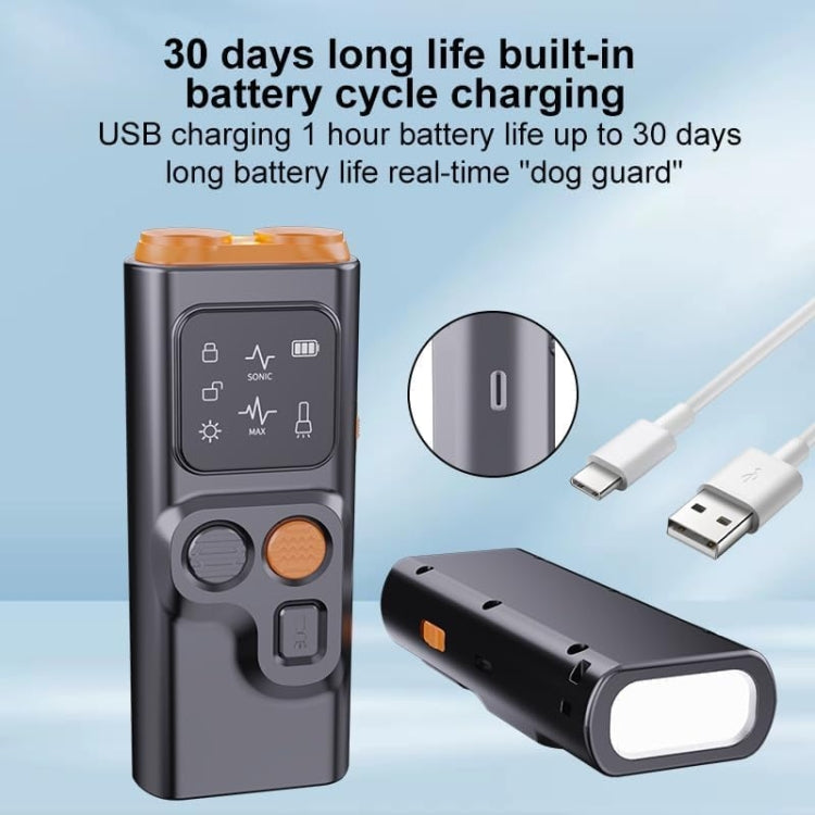 Ultrasonic Dual Head Dog Repeller Bark Stopper With High Power LED Flash Light - Training Aids by PMC TechLife | Online Shopping South Africa | PMC TechLife | Buy Now Pay Later Mobicred