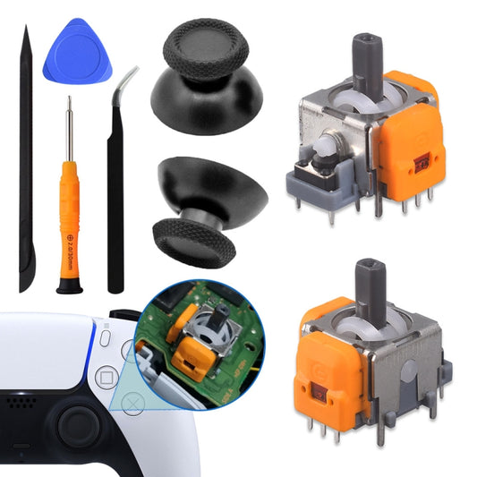 For PS5 Game Controller Hall Joystick and Joystick Cap Set Repair Accessories - PS5 Spare Parts by PMC Jewellery | Online Shopping South Africa | PMC Jewellery | Buy Now Pay Later Mobicred