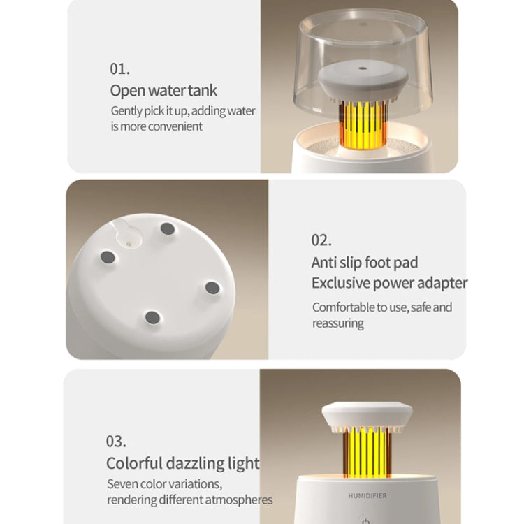 Raindrop Candlelight Aromatherapy Diffuser Air Humidifier with Colorful Lights EU Plug Black - free shipping - PMC TechLife - Order now!
