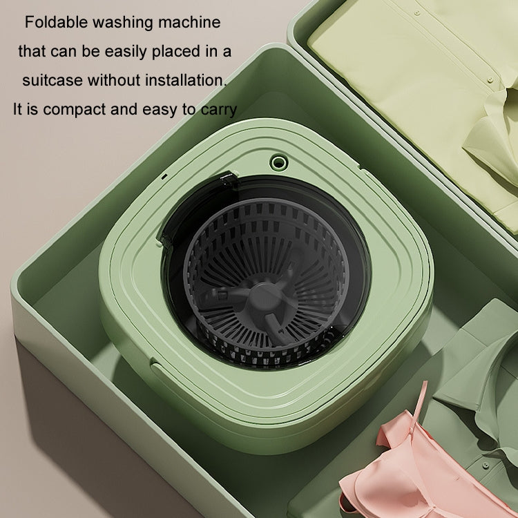 Fully Automatic Mini Foldable Washing Machine With Dehydration Function, Size: US Plug(Yellow) - free shipping - PMC TechLife - Order now!