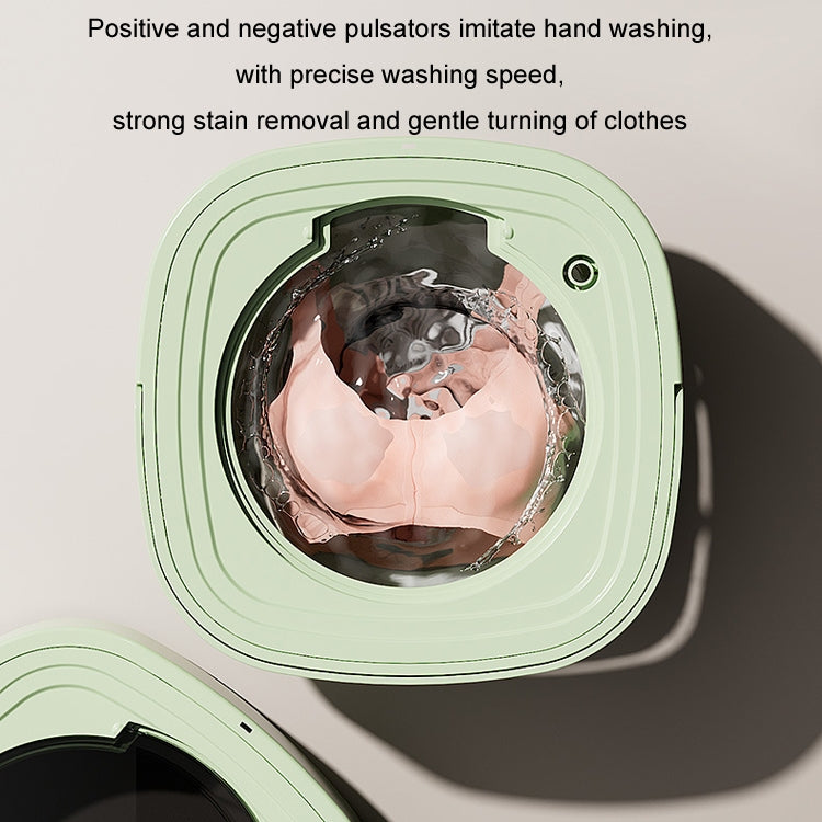 Fully Automatic Mini Foldable Washing Machine With Dehydration Function, Size: UK Plug(Pink) - free shipping - PMC TechLife - Order now!