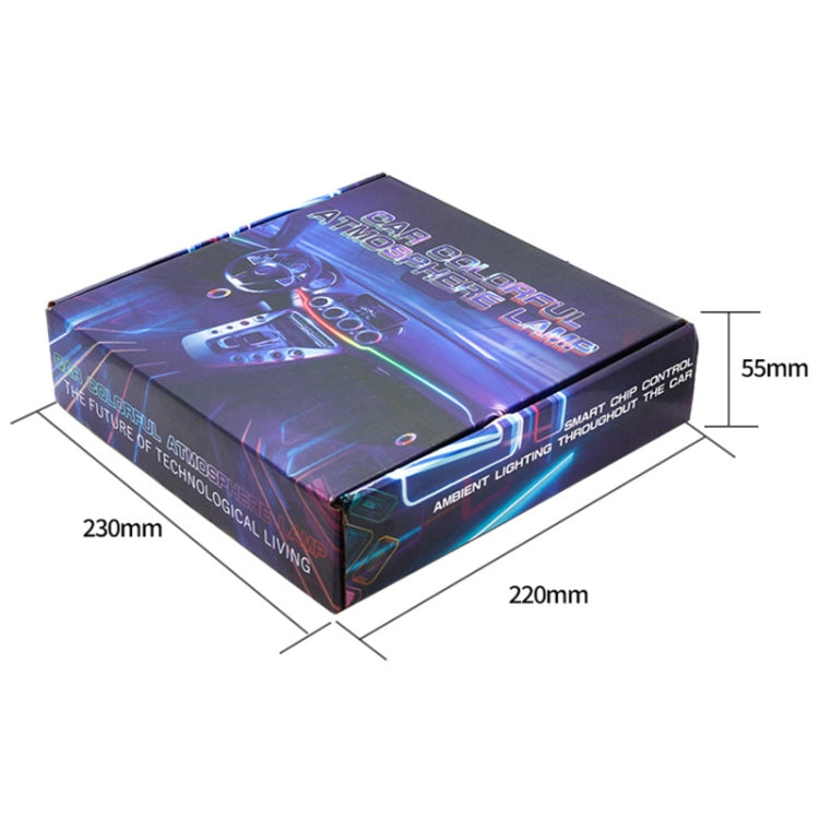 18 in 1 Car Hidden Acrylic LED Colorful Decorative Atmosphere Light Strip - Atmosphere lights by PMC Jewellery | Online Shopping South Africa | PMC Jewellery | Buy Now Pay Later Mobicred