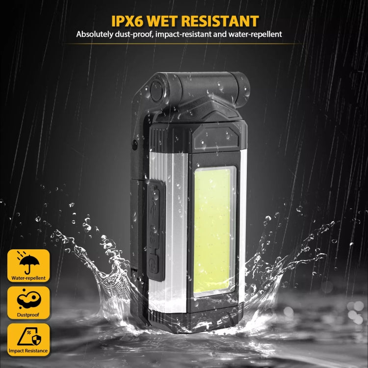 E-SMARTER K011 USB Rechargeable Repair Light With Magnet COB Strong Light Flashlight, Style: B Simple Red - Other Tools by E-SMARTER | Online Shopping South Africa | PMC TechLife | Buy Now Pay Later Mobicred