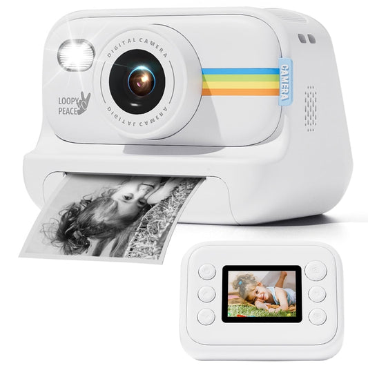 2.0-Inch LED Flash 1080P HD Recording Photo Printing Camera With 3-Rolls Paper, Color: White - Children Cameras by PMC Jewellery | Online Shopping South Africa | PMC Jewellery | Buy Now Pay Later Mobicred