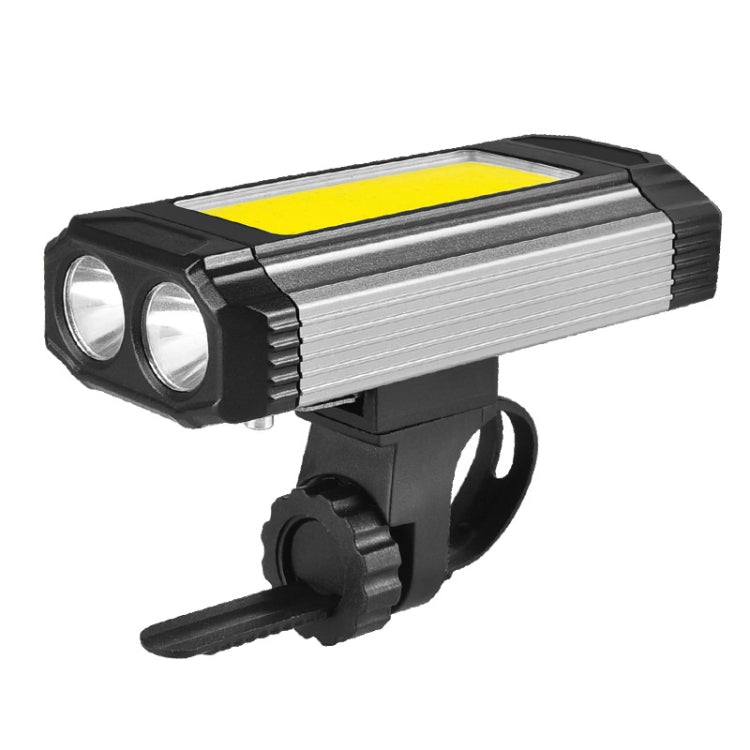 E-SMARTER K011 Bike LED Lamp USB Rechargeable Cycling Light COB Bright Flashlight(Silver) - free shipping - PMC TechLife - Order now!