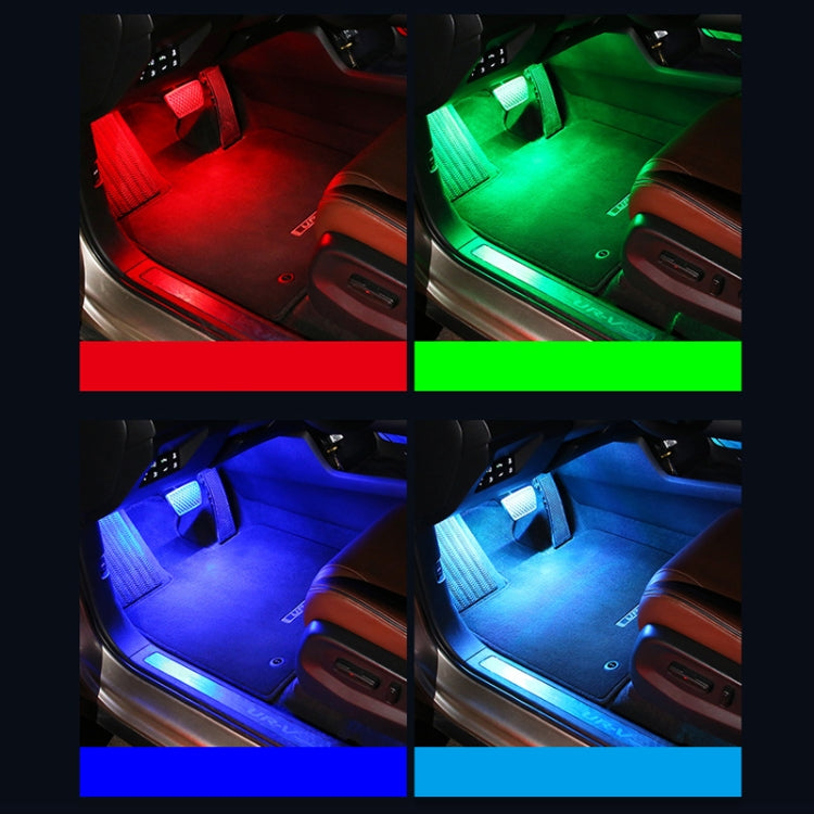 Eight-Color LED Voice Control Car Music Rhythm Atmosphere Light, Specification: 5V USB With Switch Remote Control - Atmosphere lights by PMC TechLife | Online Shopping South Africa | PMC TechLife | Buy Now Pay Later Mobicred