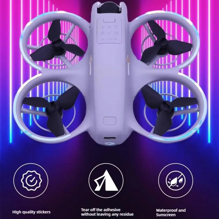 For DJI Neo Luminous Stickers Night Glow Cool Film(Yellow) - free shipping - PMC TechLife - Order now!