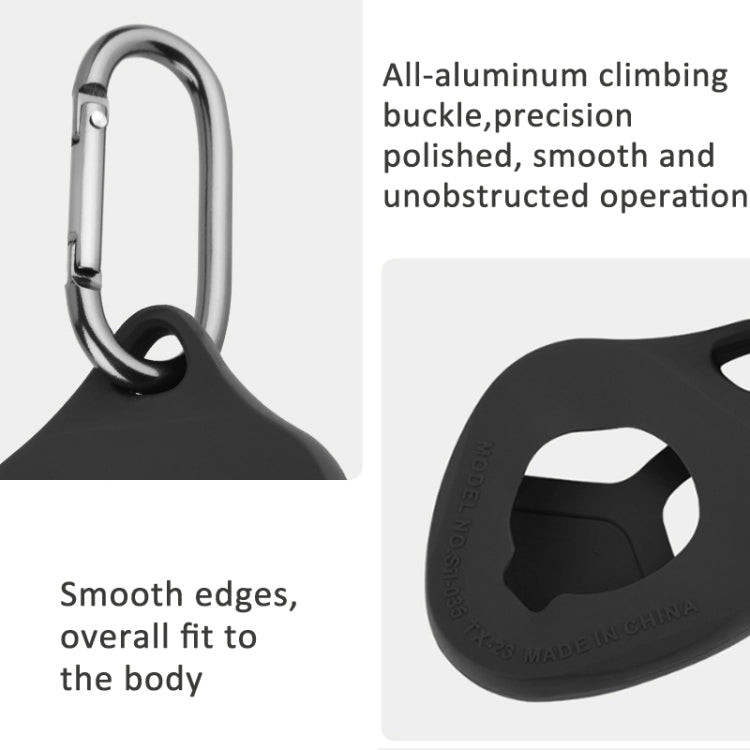 For Bushnell Wingman View Golf GPS Speaker Remote Control Silicone Protective Case With Hook(Black) - Protective Case by PMc TechLife | Online Shopping South Africa | PMc TechLife | Buy Now Pay Later Mobicred