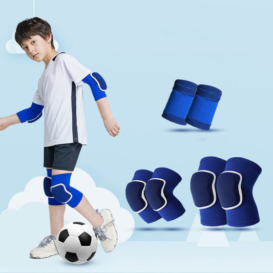 Sponge Children Football Protective Gear Outdoor Sports Equipment, Color: Blue 6 In 1(M) - Sports Safety by PMC Jewellery | Online Shopping South Africa | PMC Jewellery | Buy Now Pay Later Mobicred