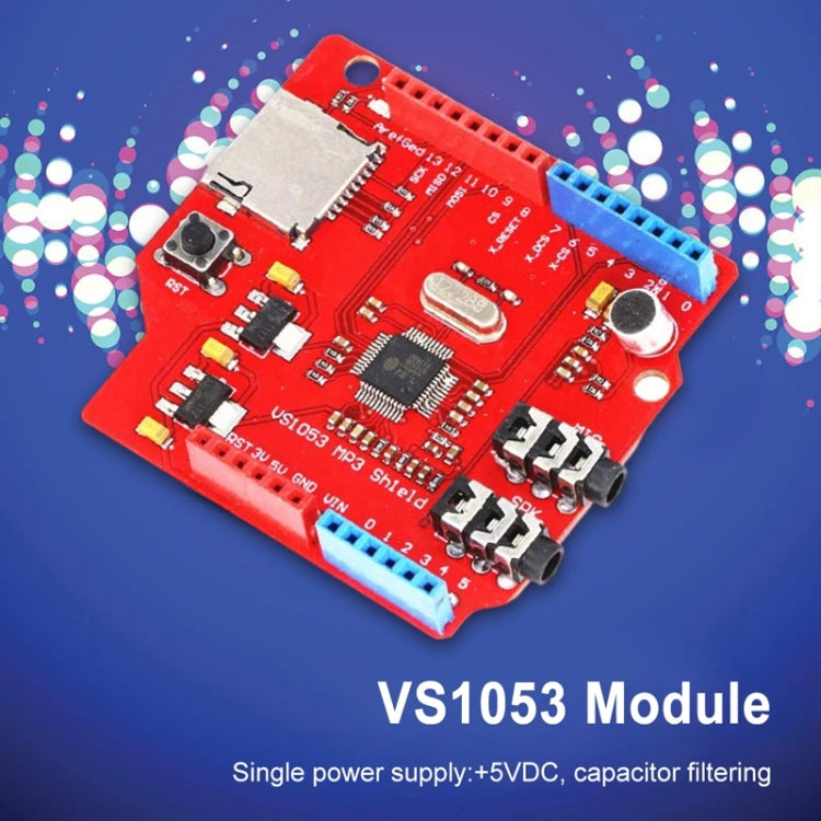 VS1053 MP3 Module Development Board With Amplifier Decoder Board SPI Interface Onboard Recording Function(Red) - Breadboard / Amplifier Board by PMC TechLife | Online Shopping South Africa | PMC TechLife | Buy Now Pay Later Mobicred