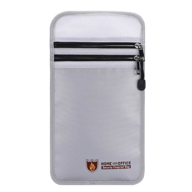 Double Zipper Pockets Fireproof Document Bag Valuables Storage Pouch 10.6x6.9 Inch - free shipping - PMc TechLife - Order now!