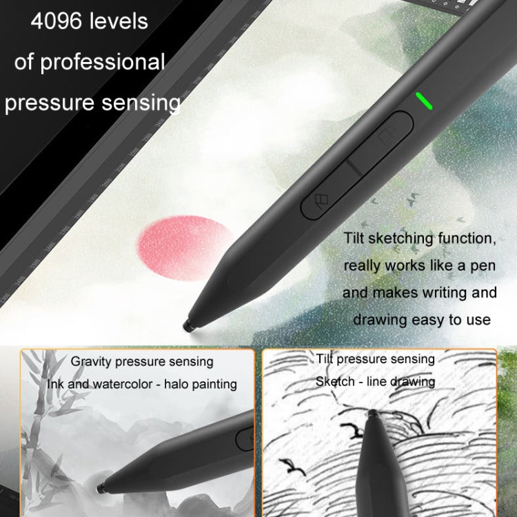C582S For Microsoft Surface Stylus Pen Anti-Mistouch 4096 Pressure Sensitive Touch Pen Support lnk Bluetooth Function(Black) - Stylus Pen by PMC TechLife | Online Shopping South Africa | PMC TechLife | Buy Now Pay Later Mobicred