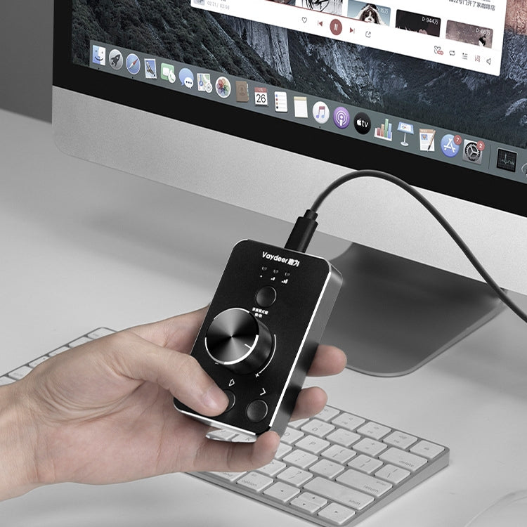 Vaydeer JP2011 USB Computer Volume Adjustment Controller Desktop Multimedia Rotary Button(Type-C) - free shipping - PMC TechLife - Order now!
