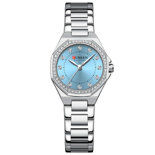 Curren Casual Steel Strap Luminous Women Watch, Color: White Blue - Metal Strap Watches by Curren | Online Shopping South Africa | PMC Jewellery | Buy Now Pay Later Mobicred