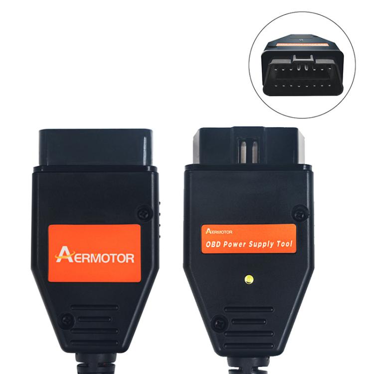 AERMOTOR Car ECU OBD2 Connector Battery Charging Clip Emergency Power Off Protector(Red Black) - Booster Cable & Clip by AERMOTOR | Online Shopping South Africa | PMC TechLife | Buy Now Pay Later Mobicred