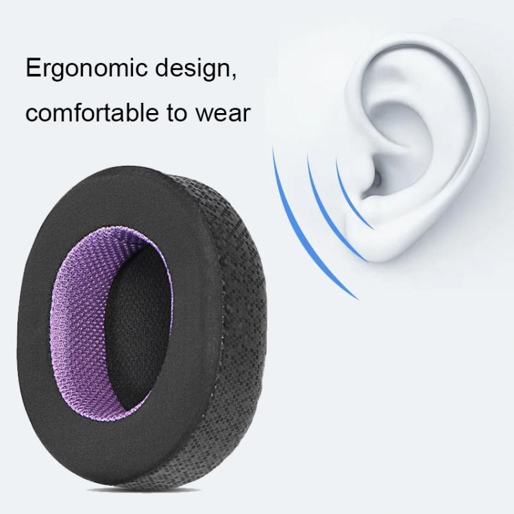 1pair Headset Sponge Earmuffs for SteelSeries Arctis Pro / Arctis 3 / 5 / 7, Color: Black ??Ice Leather - free shipping - PMc TechLife - Order now!